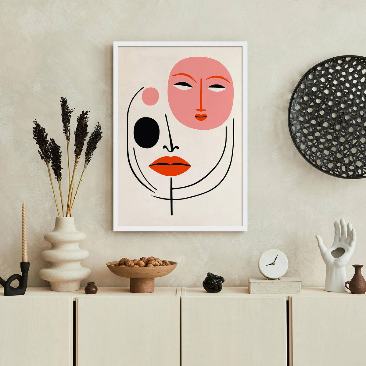 Modern Minimalist Faces Poster – HypeSheriff