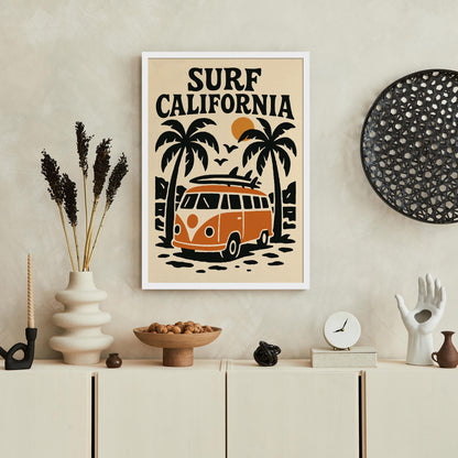 Surf California Poster