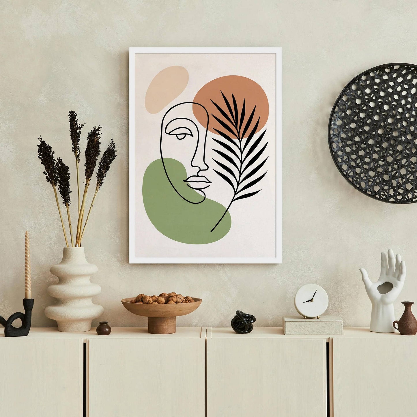 Minimalist Aesthetic Line Art Nature Print