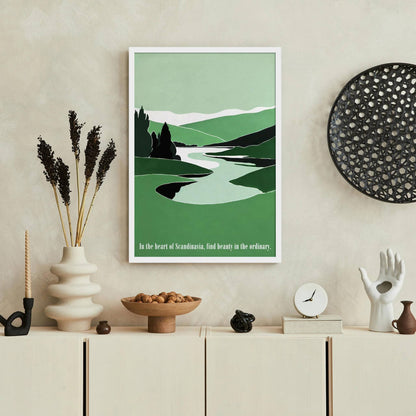 Scandinavian Landscape Wall Art Print