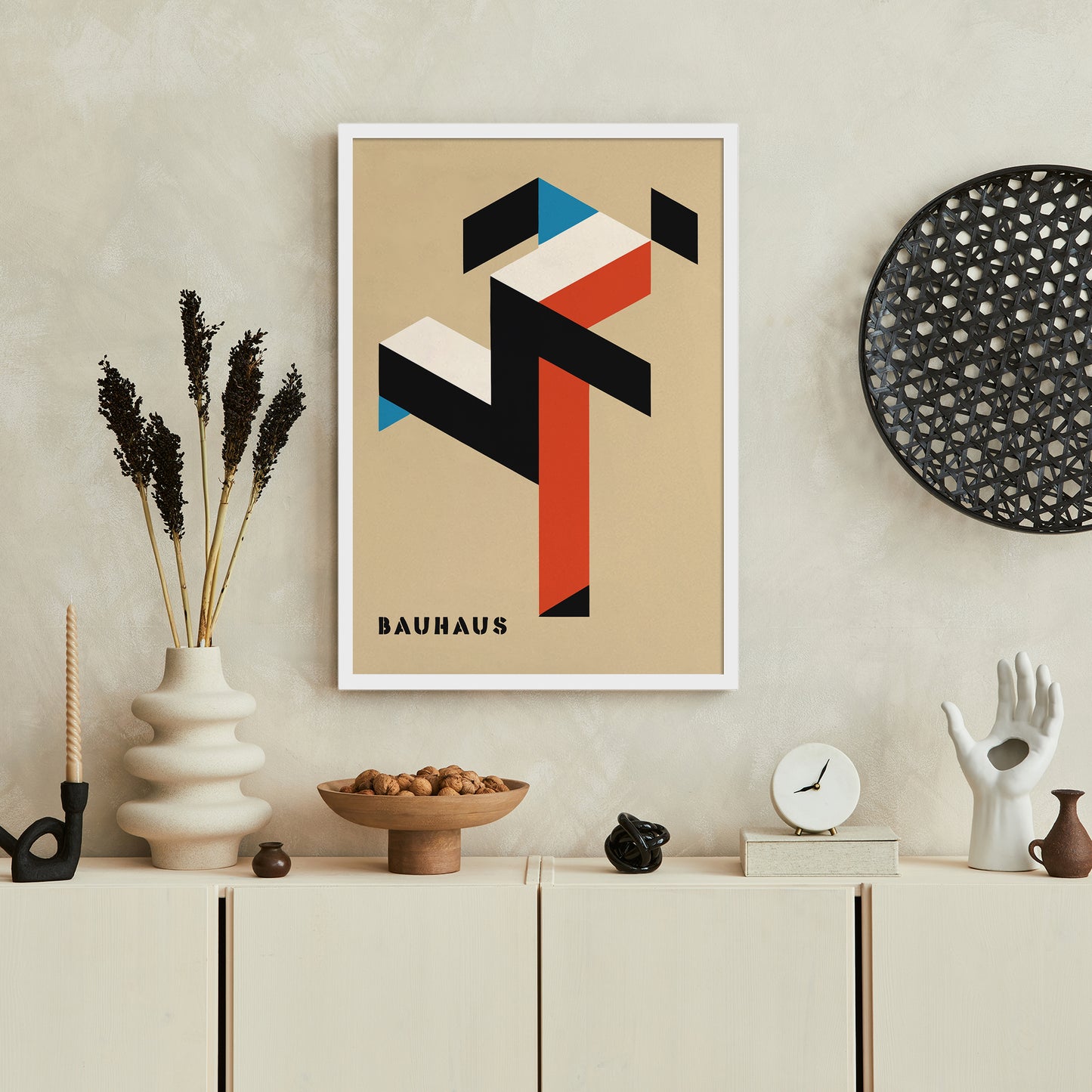 Running Man Bauhaus Style Art Print