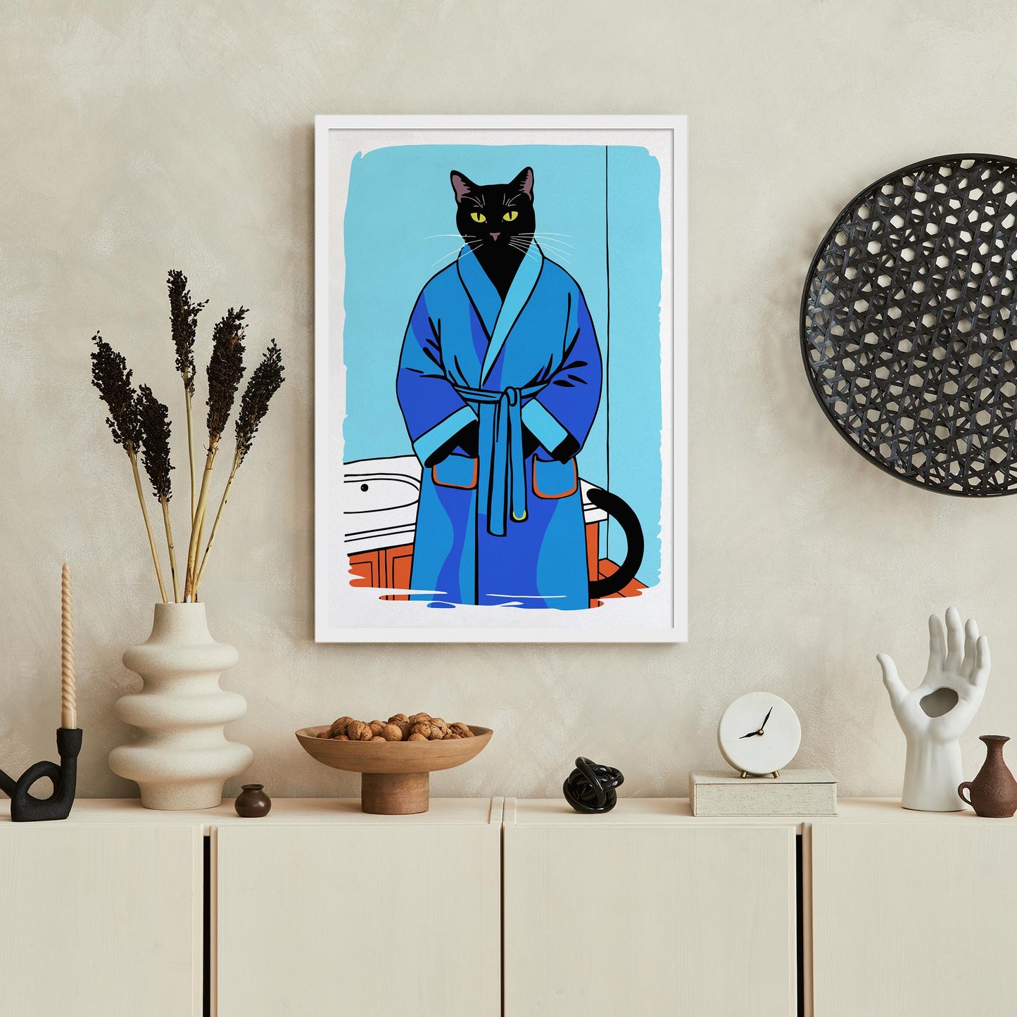 Cool Cat Robe Wall Art
