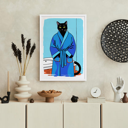 Cool Cat Robe Wall Art