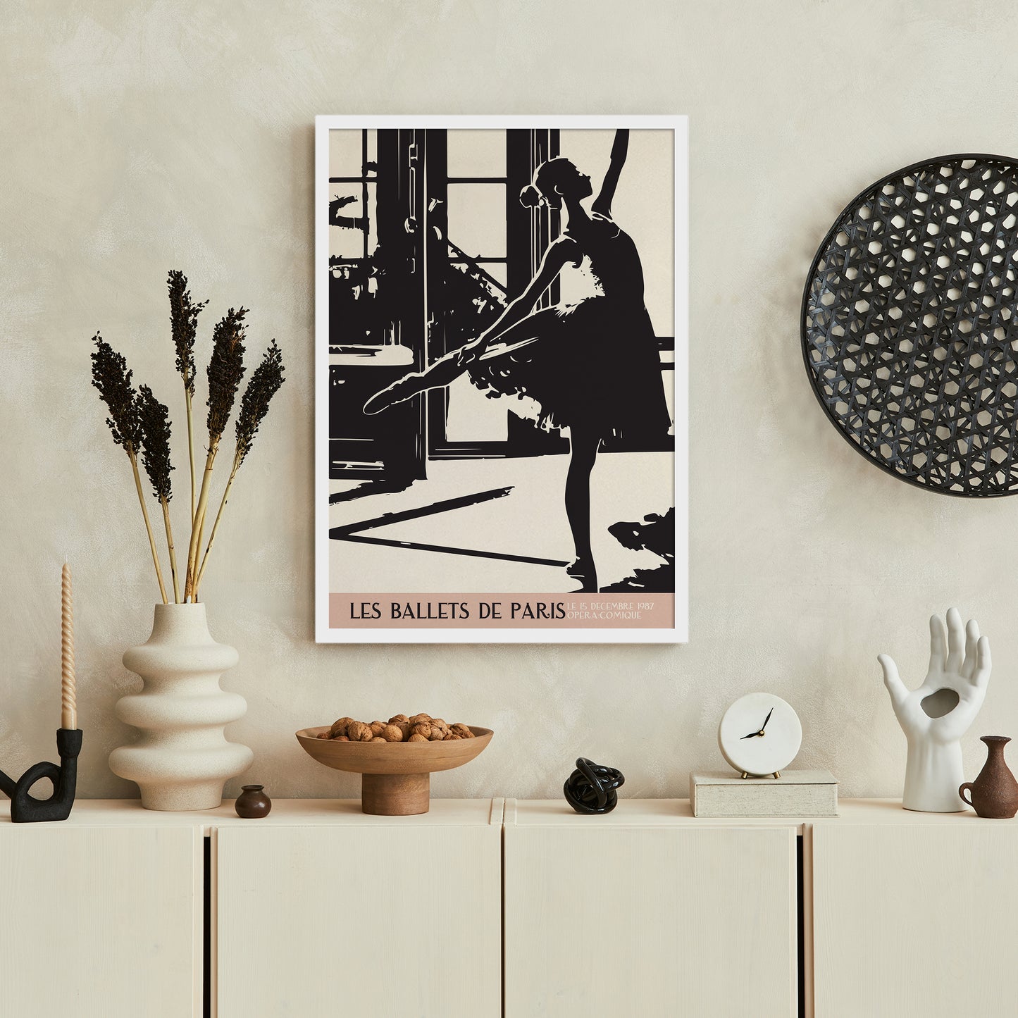 Minimal French Ballet Wall Art Print