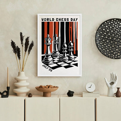 World Chess Day Poster - Gift for Dad
