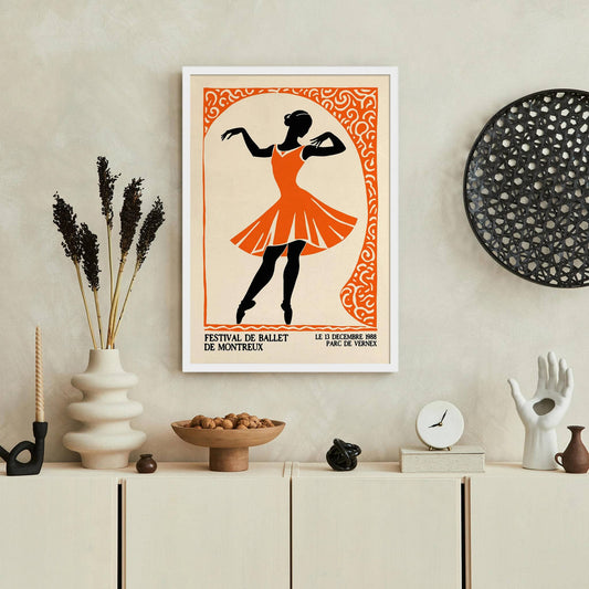 Vintage Ballet Festival Art Print - HypeSheriff