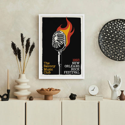 1993 New Orleans Rock Festival Poster Print