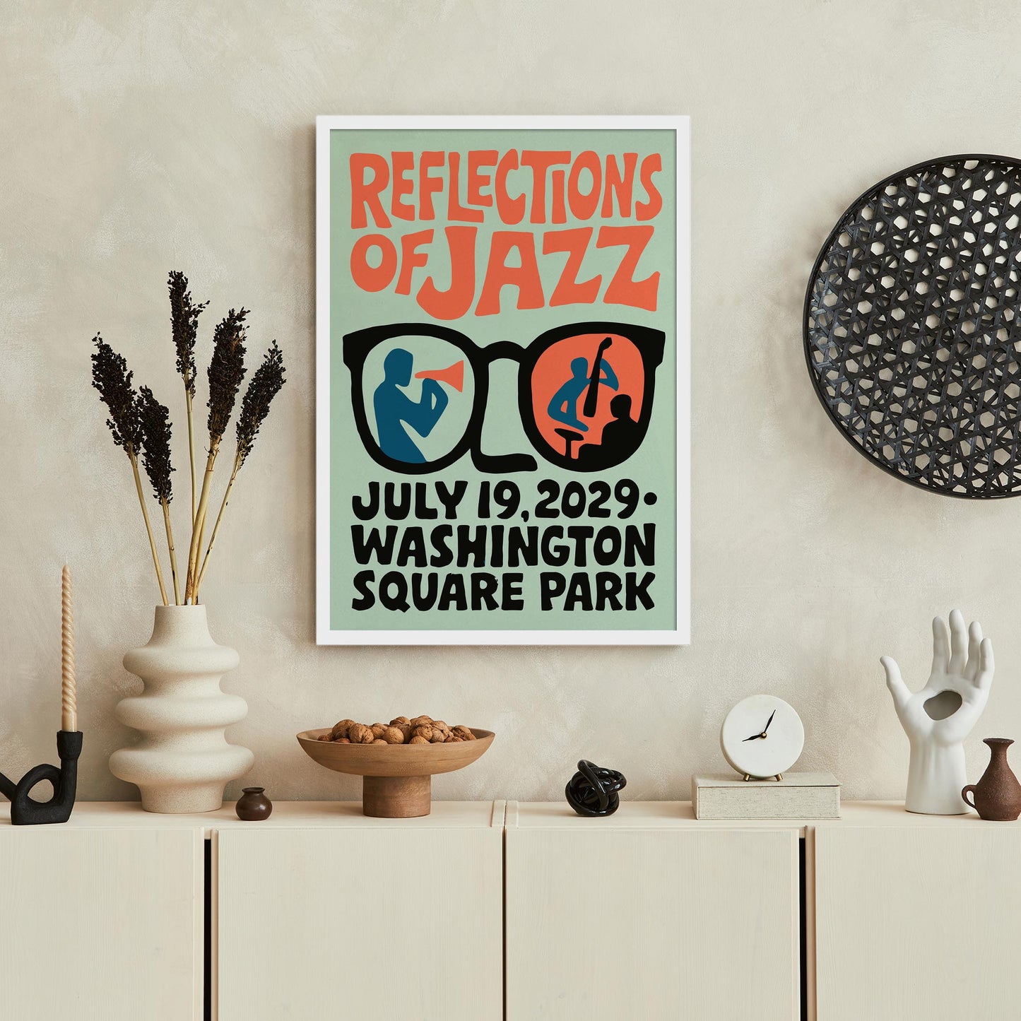 Reflections of Jazz Poster Print