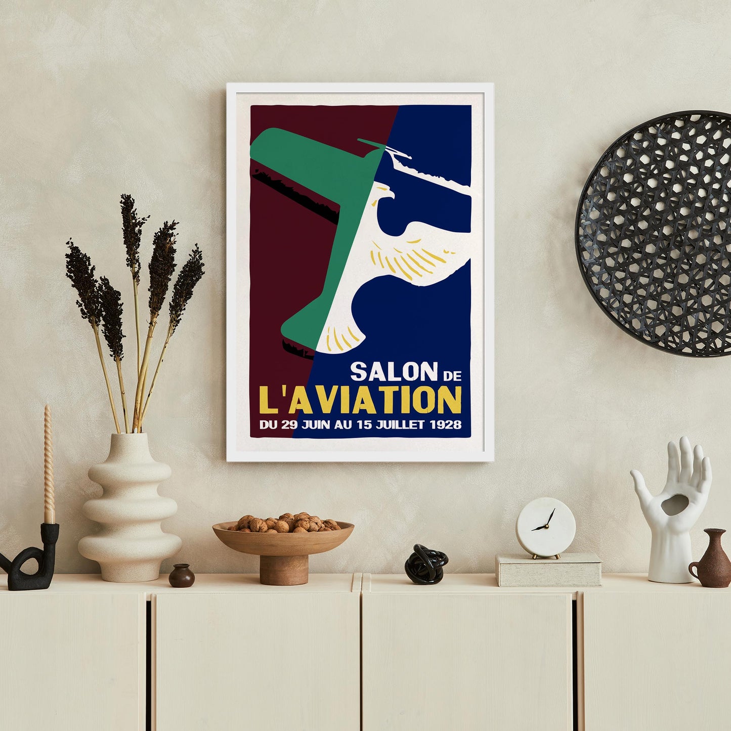 1928 French Aviation Art Print