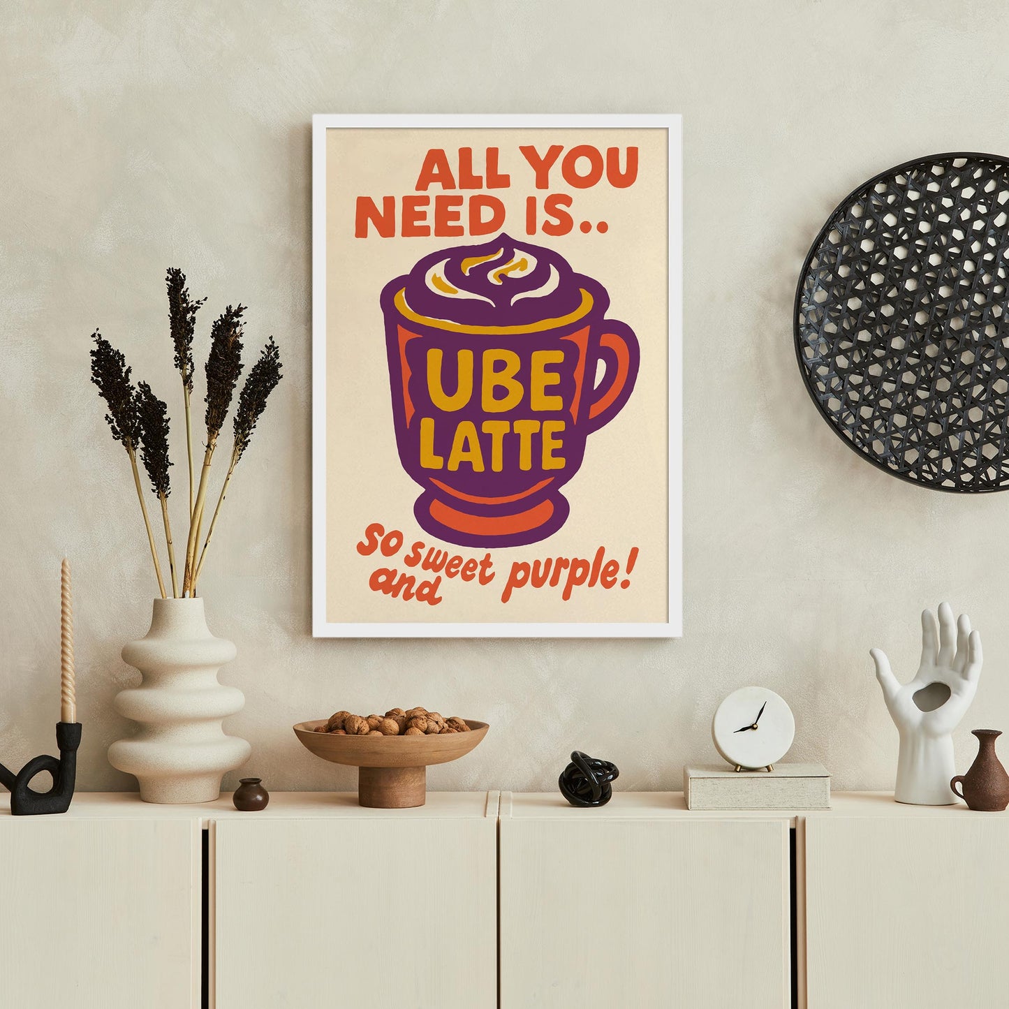 Ube Latte Poster