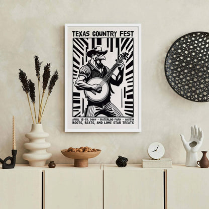 Texas Country Fest Poster Print