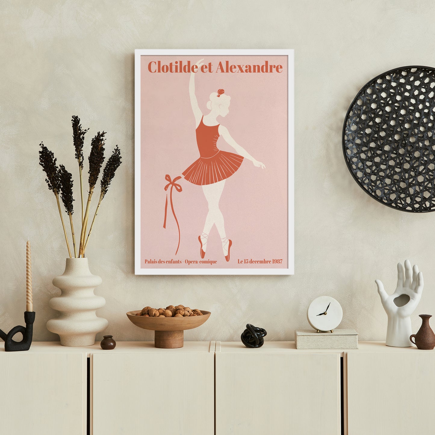 French Ballerina Art Print