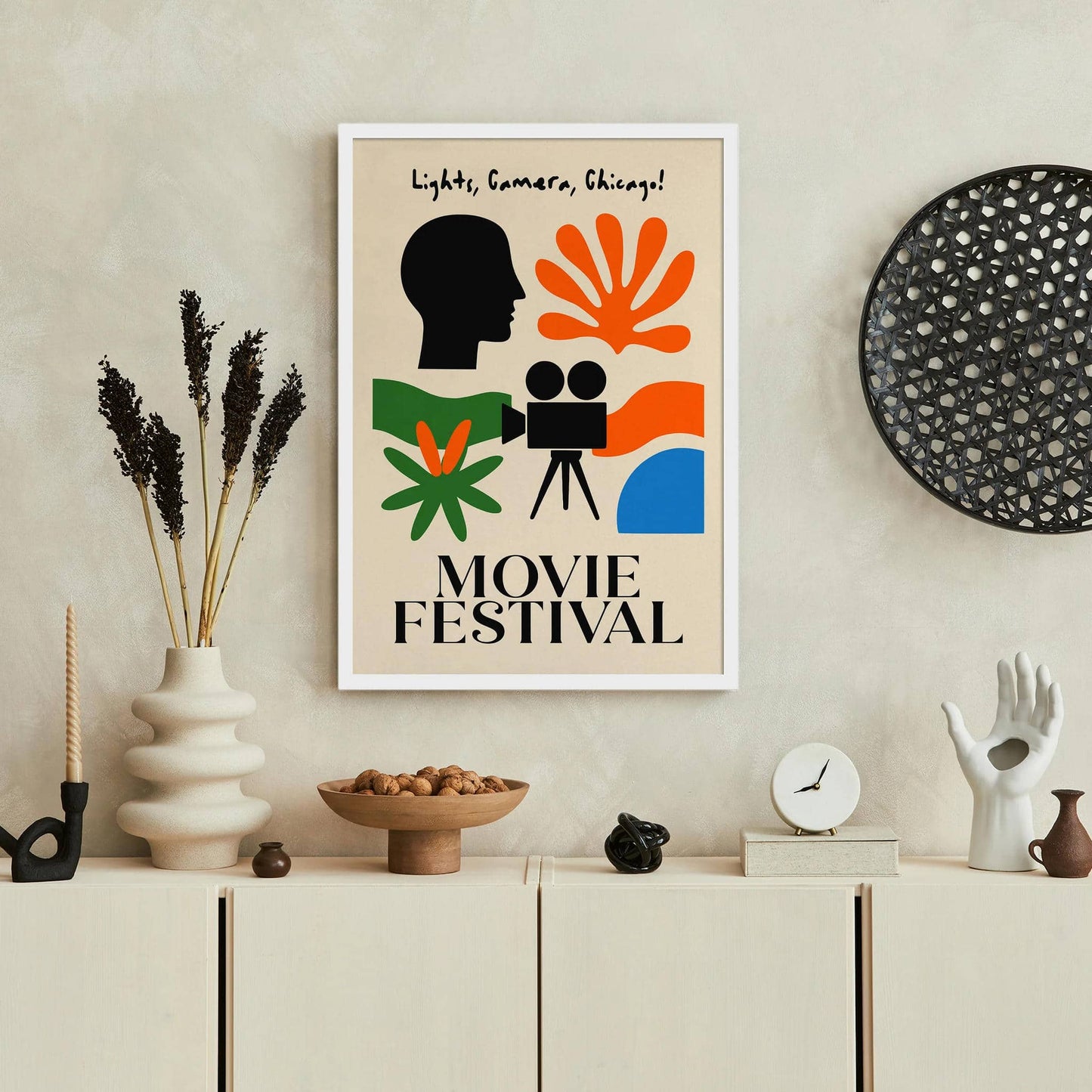 Chicago Movie Festival Retro Poster