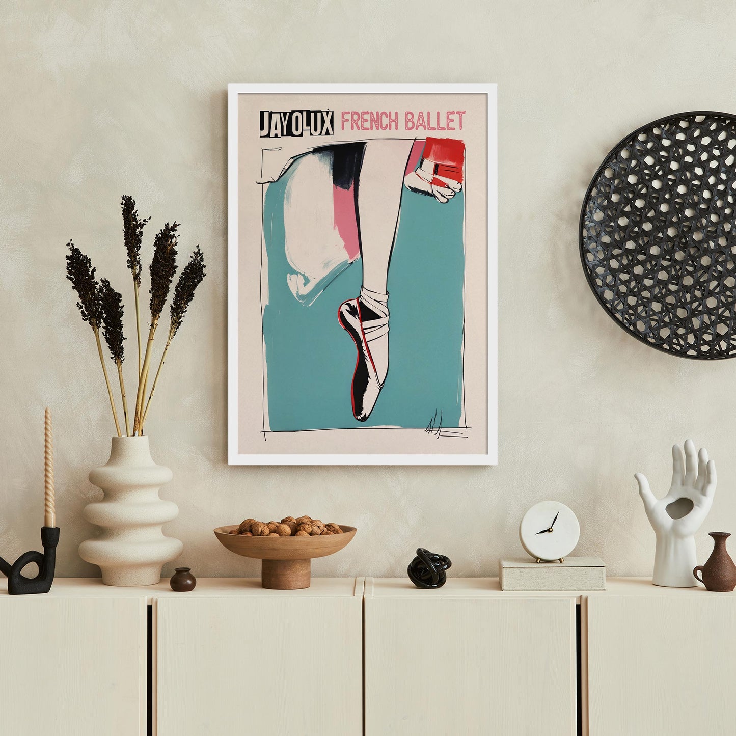 French Ballet Dancer Poster
