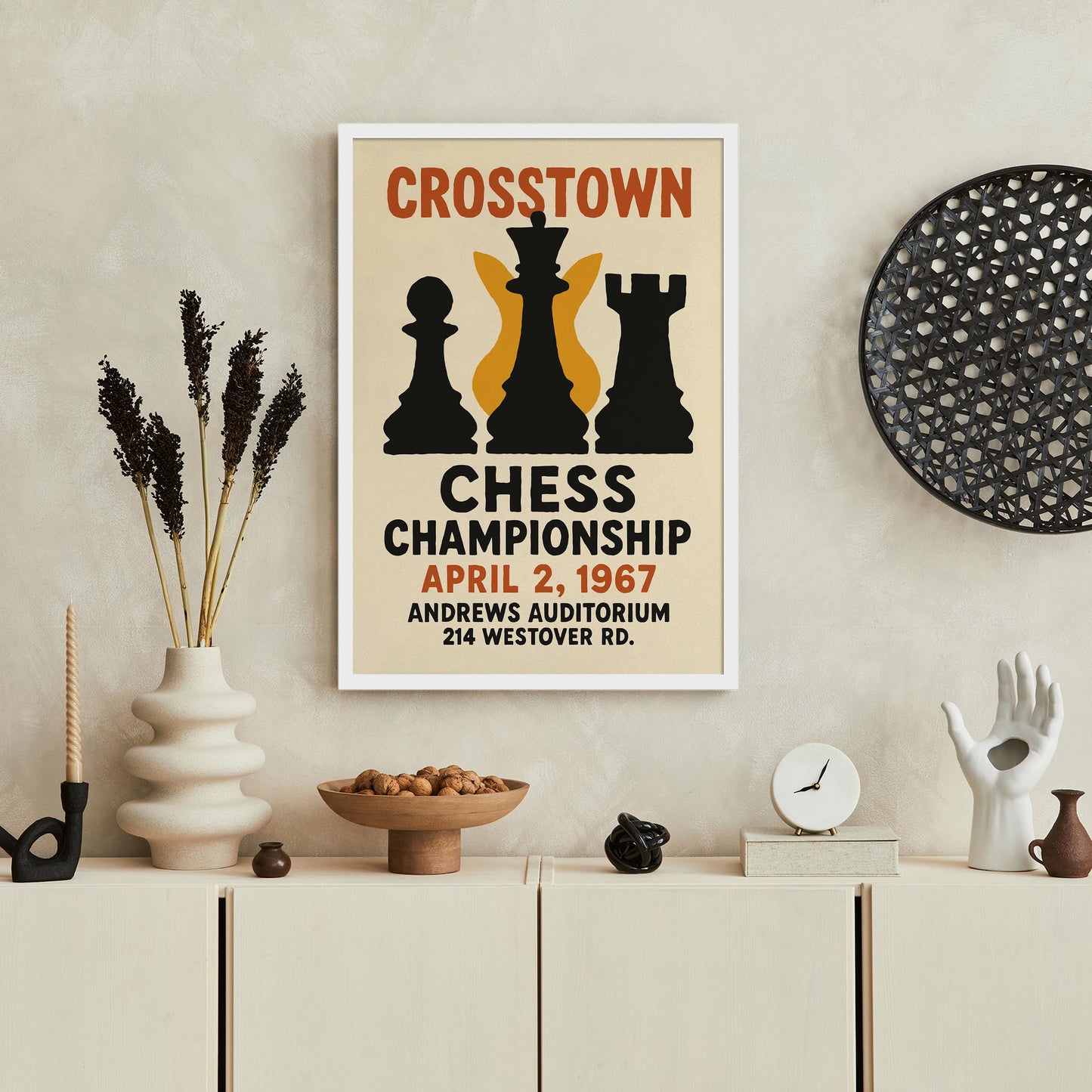 Crosstown Chess Poster Print