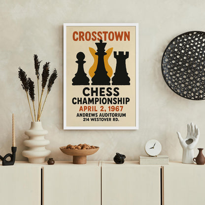Crosstown Chess Poster Print