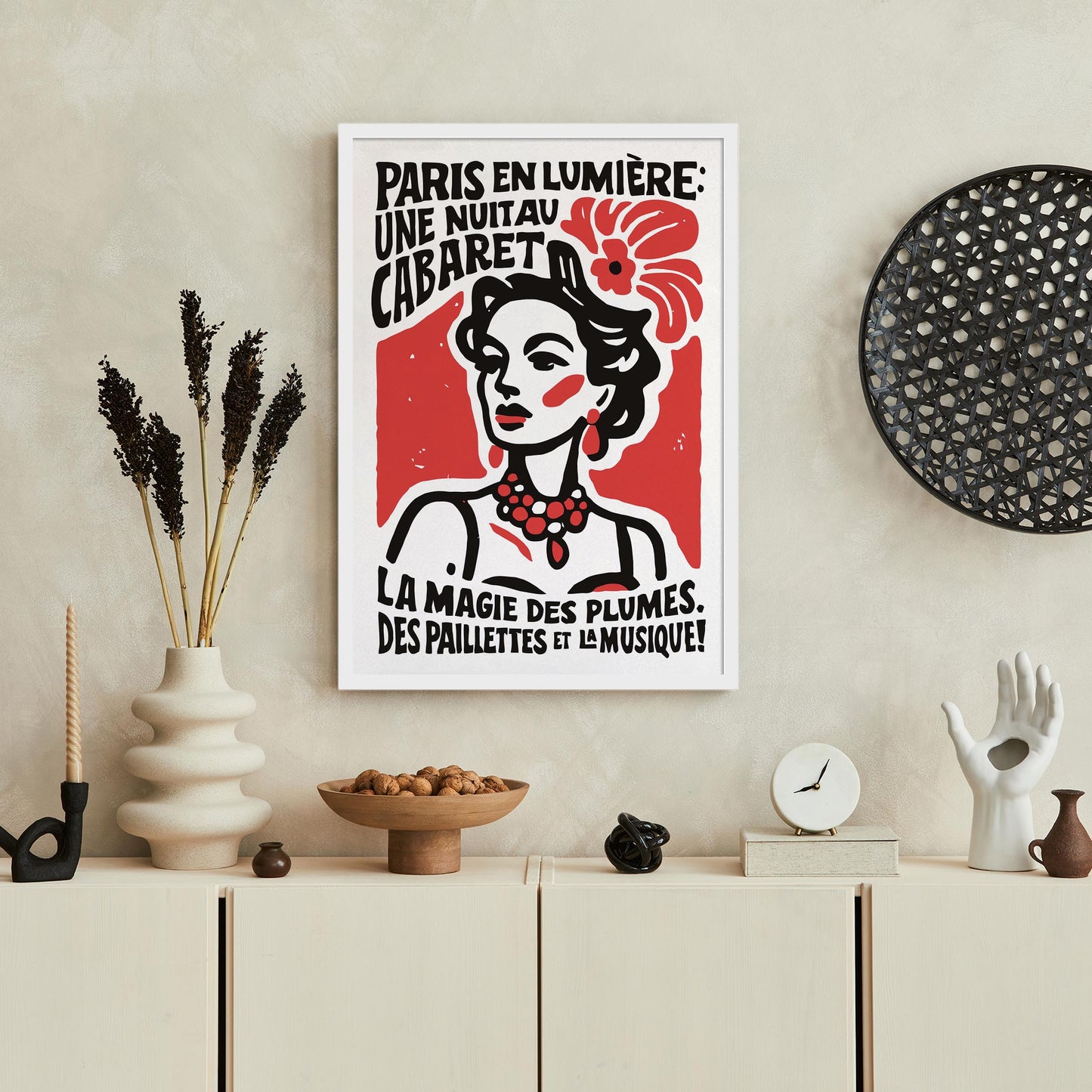 Paris Cabaret Night Poster