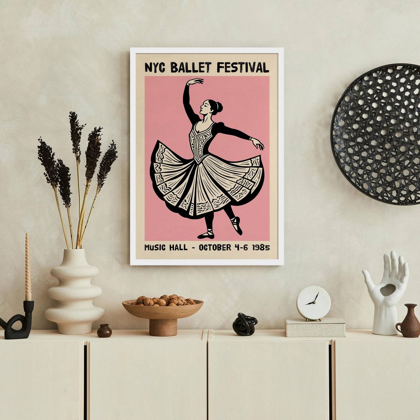 NYC Ballet Festival 1985 Poster Print