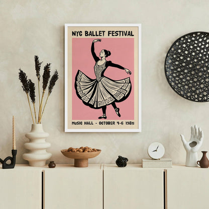 NYC Ballet Festival 1985 Poster Print