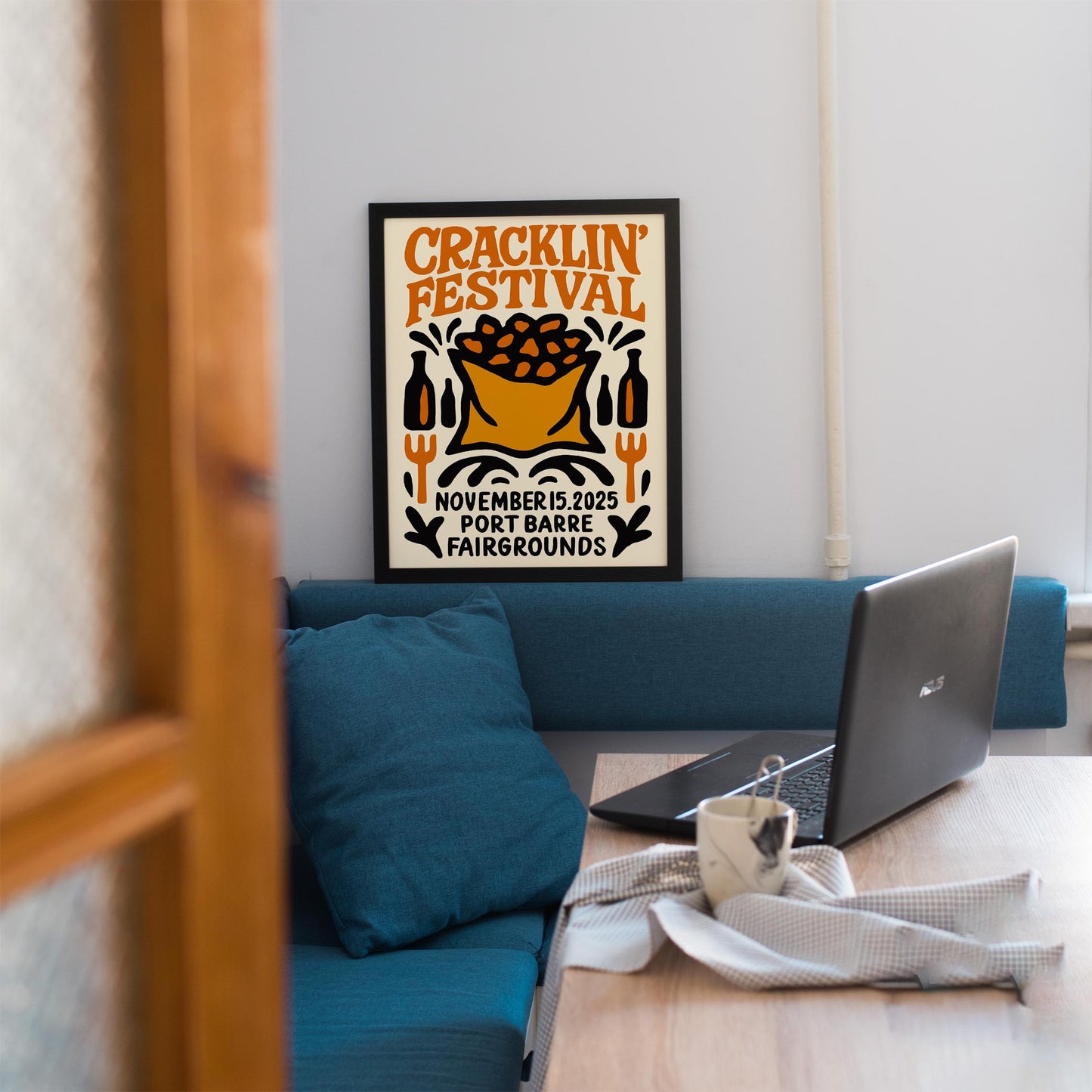 Cracklin Festival Folk Poster