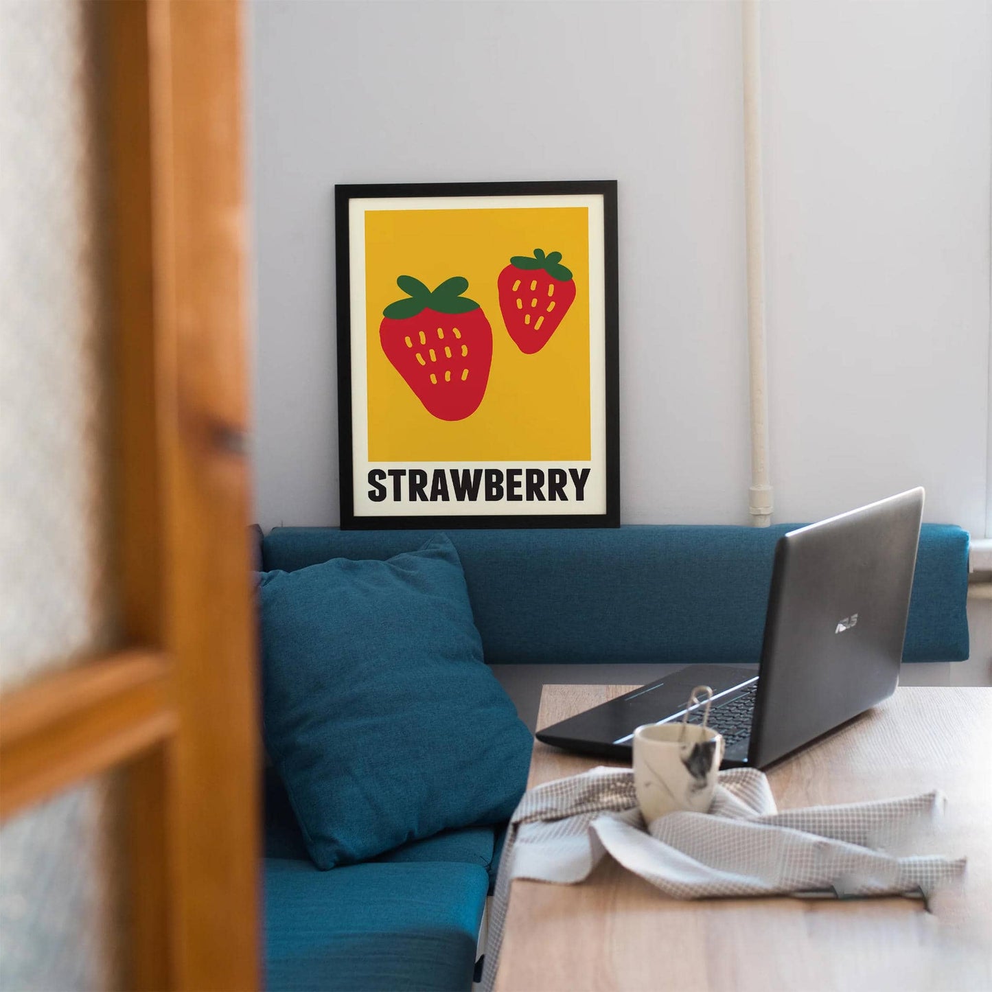 Minimalist Strawberry Poster