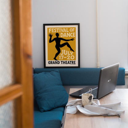 Dance Festival Retro Poster Print