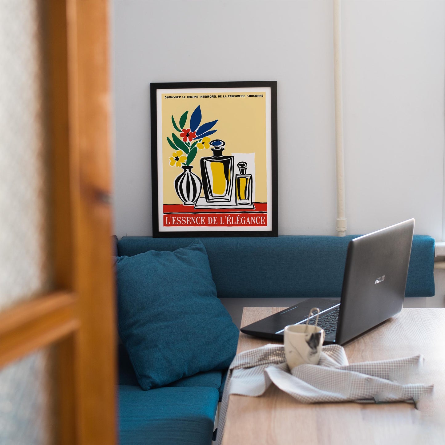 Parisian Perfume Still Life Art Print