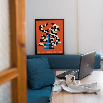 Tokyo Chess Museum Vintage Poster