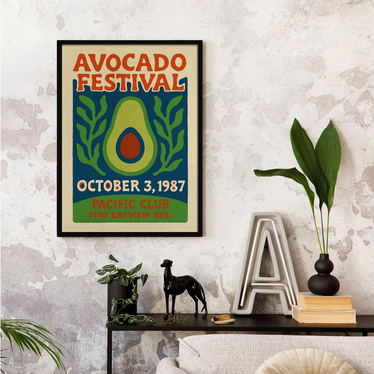1987 Avocado Festival Poster Print