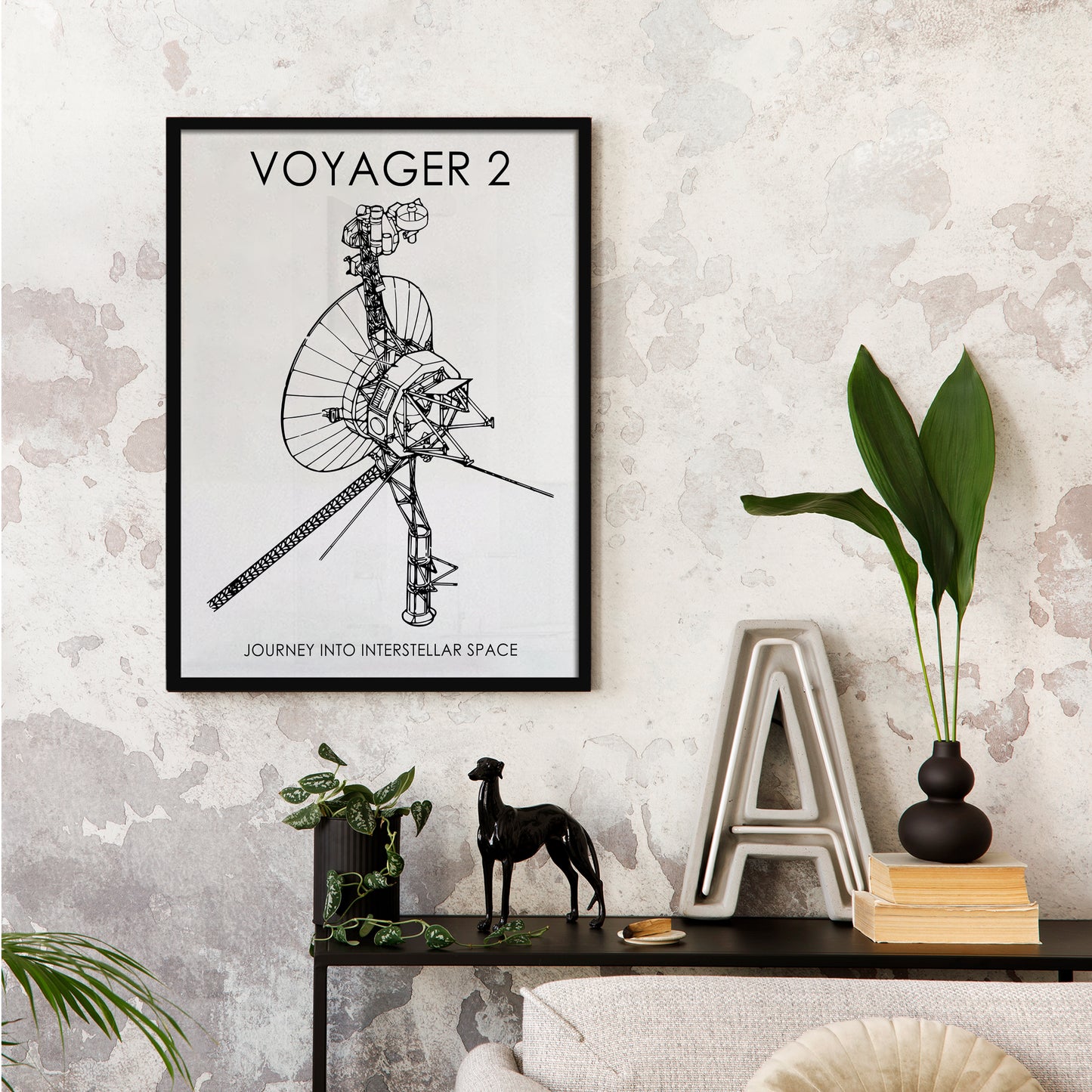 Voyager 2 Space Probe Poster