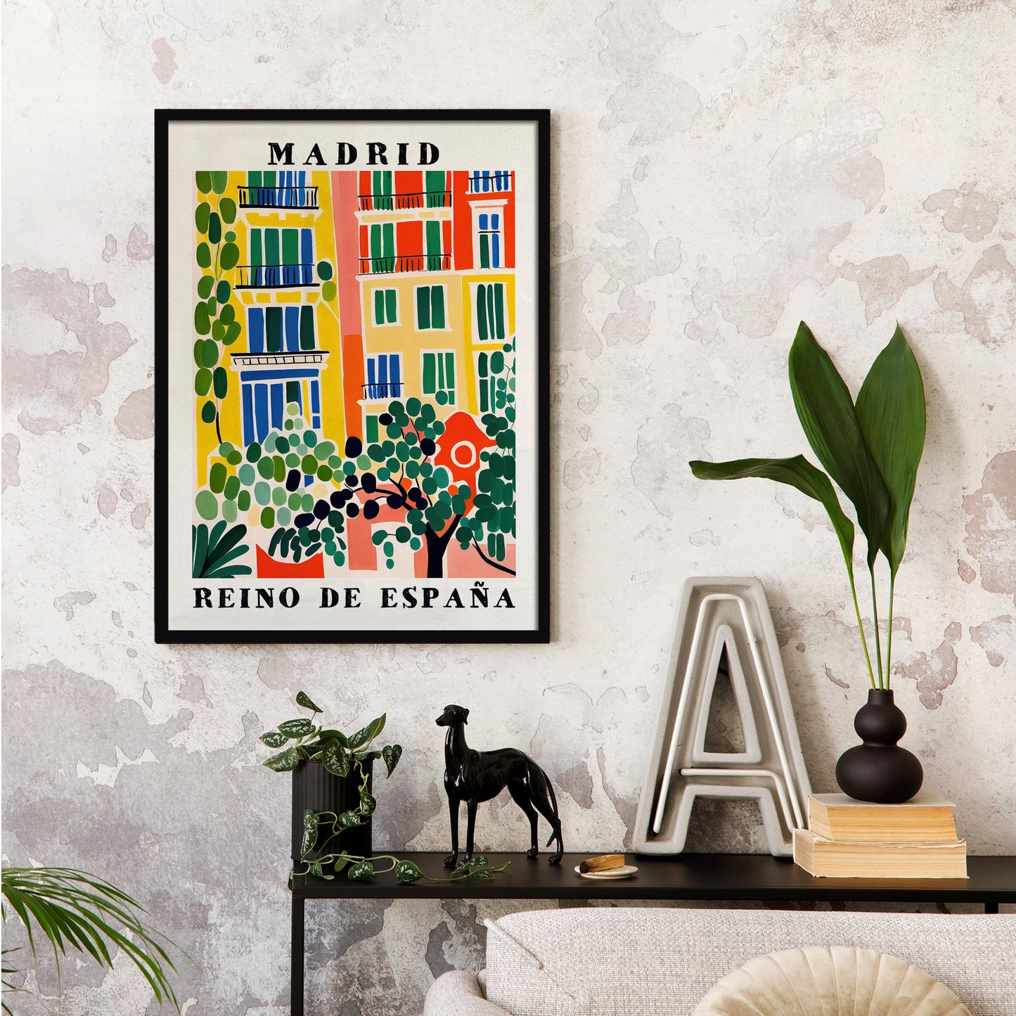 Madrid Spain Travel Poster Print