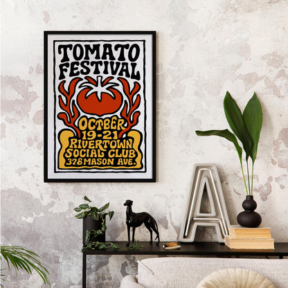 Tomato Festival Poster Print