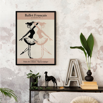 French Ballerinas Wall Art Print