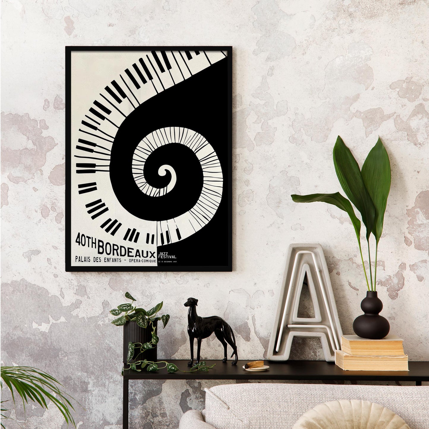 Bordeaux Jazz Poster Print