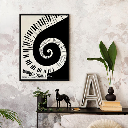 Bordeaux Jazz Poster Print