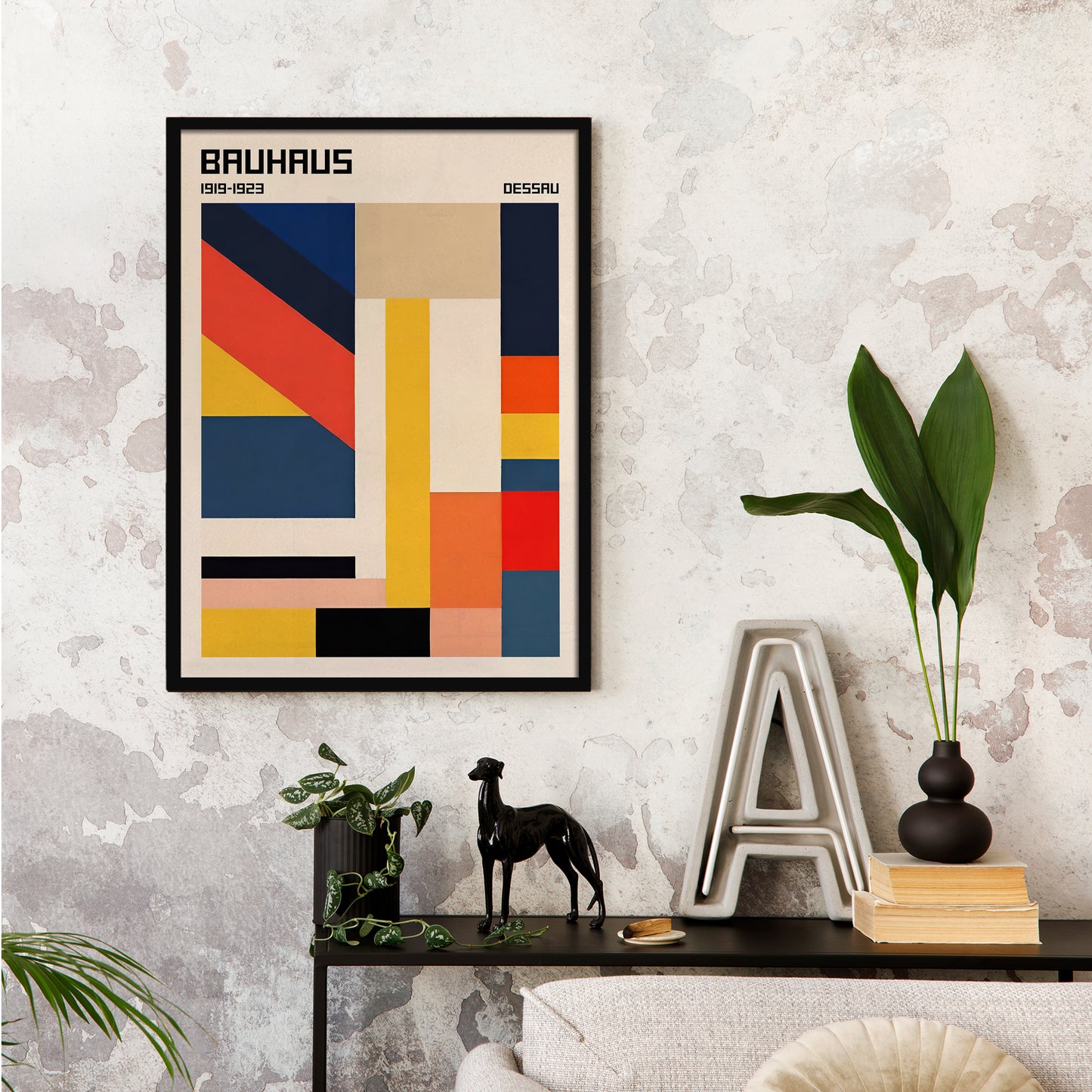 Tech Abstraction Bauhaus Poster