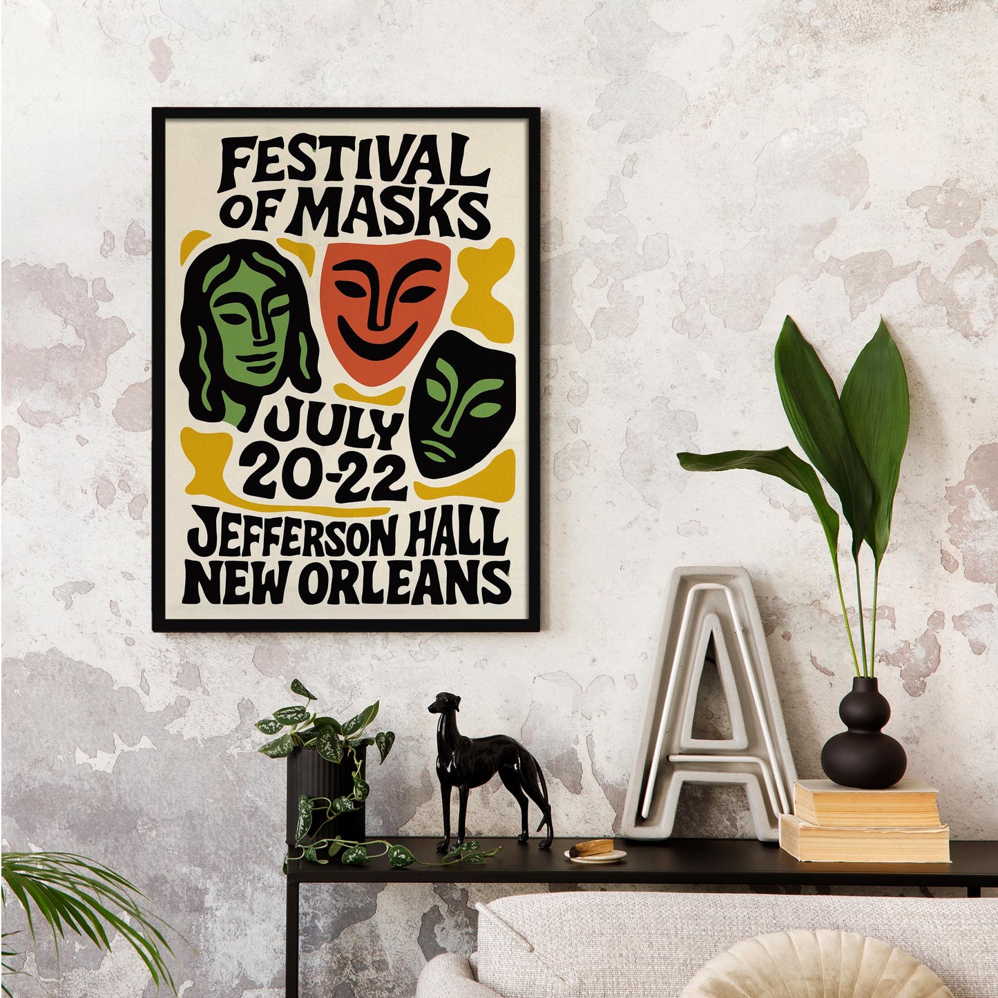 Festival of Masks Wall Art