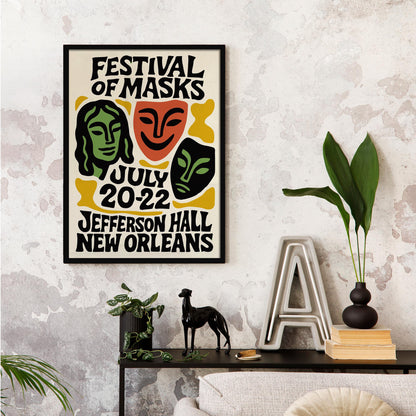 Festival of Masks Wall Art
