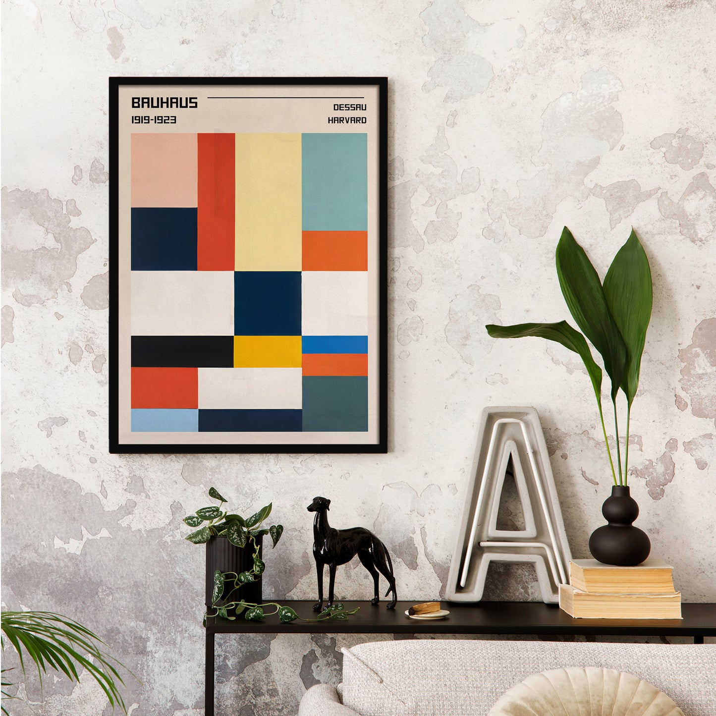 Sleek Symmetry Bauhaus Poster