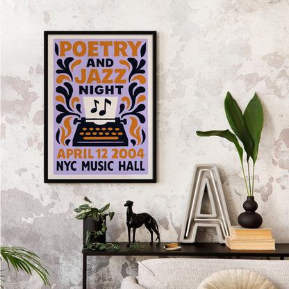 Poetry Jazz Night Print