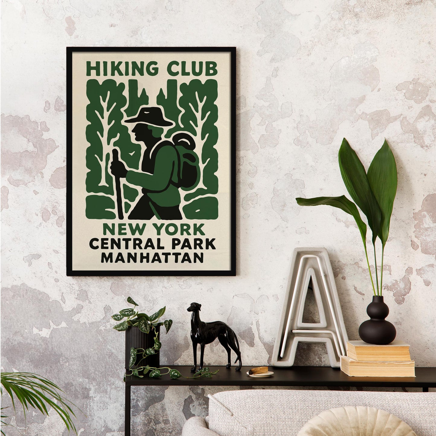 Hiking Club Central Park Poster