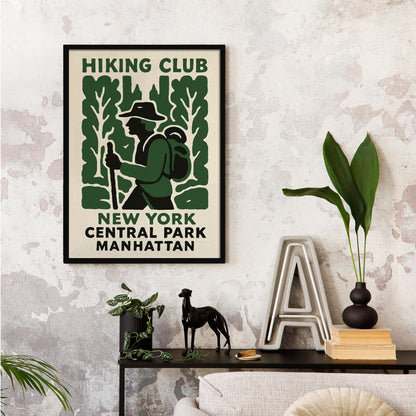 Hiking Club Central Park Poster