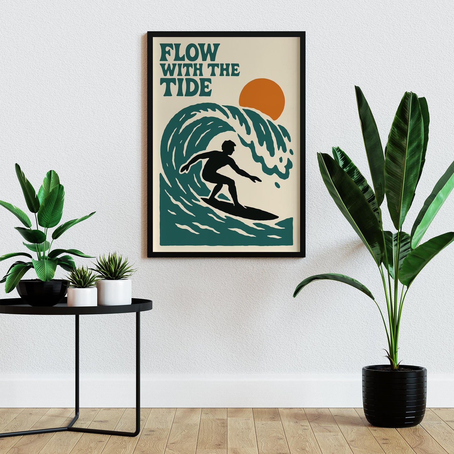 Surfing Wave Poster