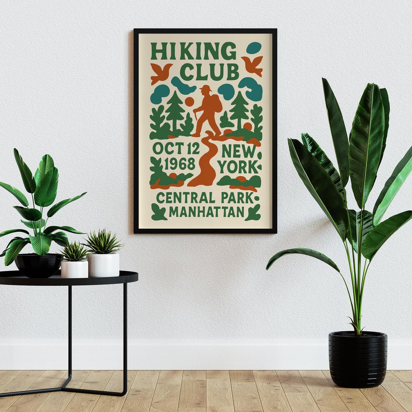 Hiking Club 1968 NY Poster