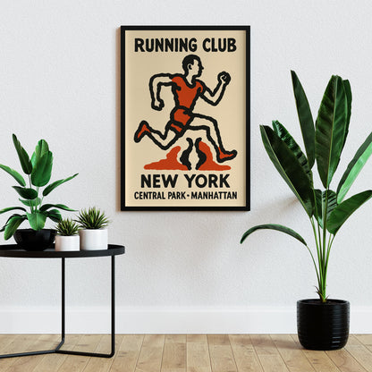 New York Running Club Poster