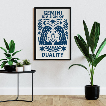 Gemini Duality Poster Print