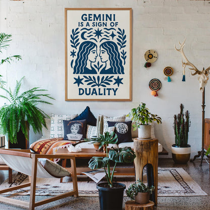 Gemini Duality Poster Print