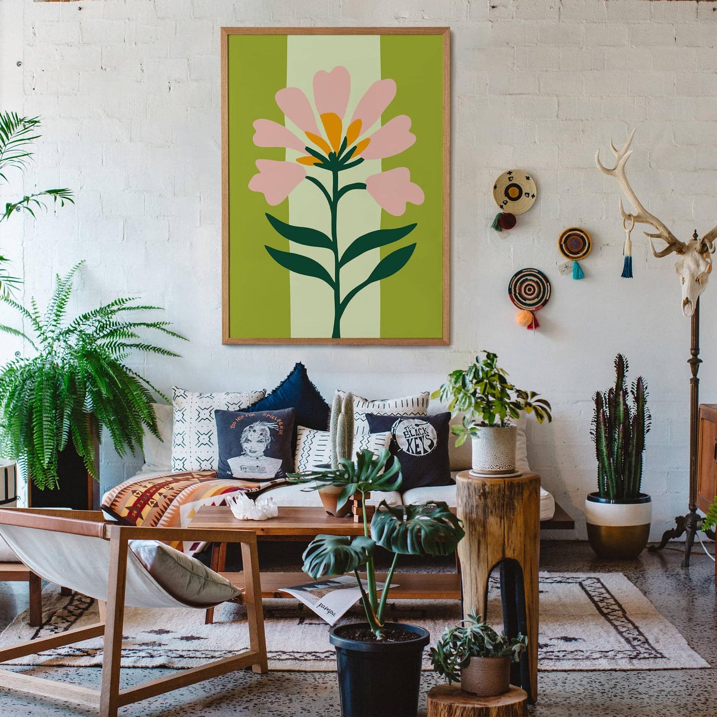 Eclectic Cute Flower Art Print