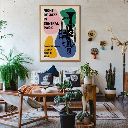 Central Park Jazz Night Poster