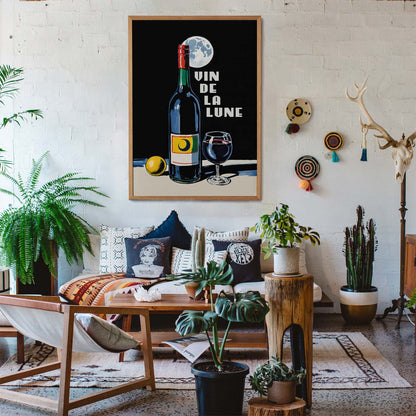 Vin de la Lune Wine Poster Print